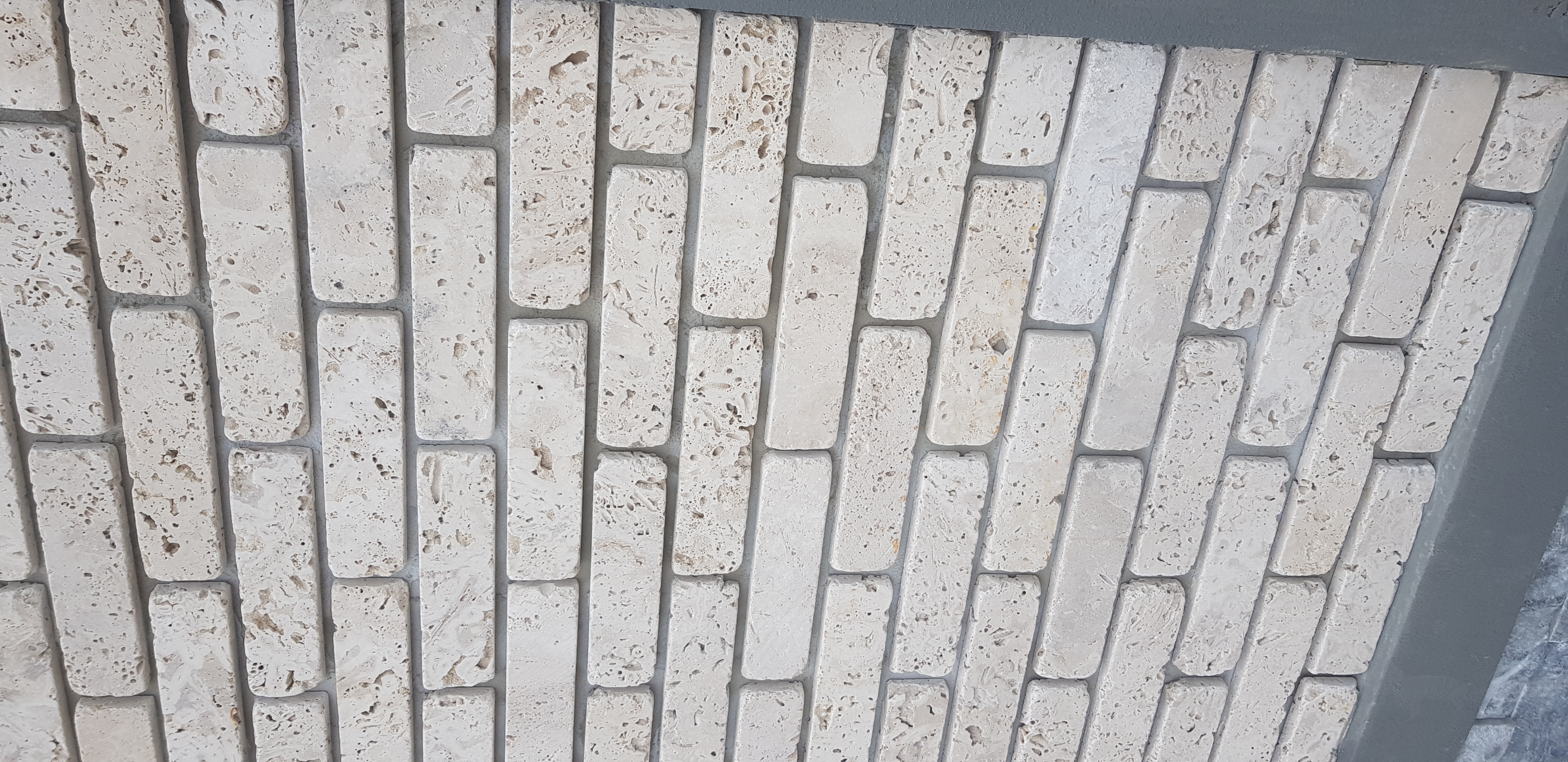 5x20 krem traverten tuğla 